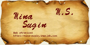 Mina Šugin vizit kartica